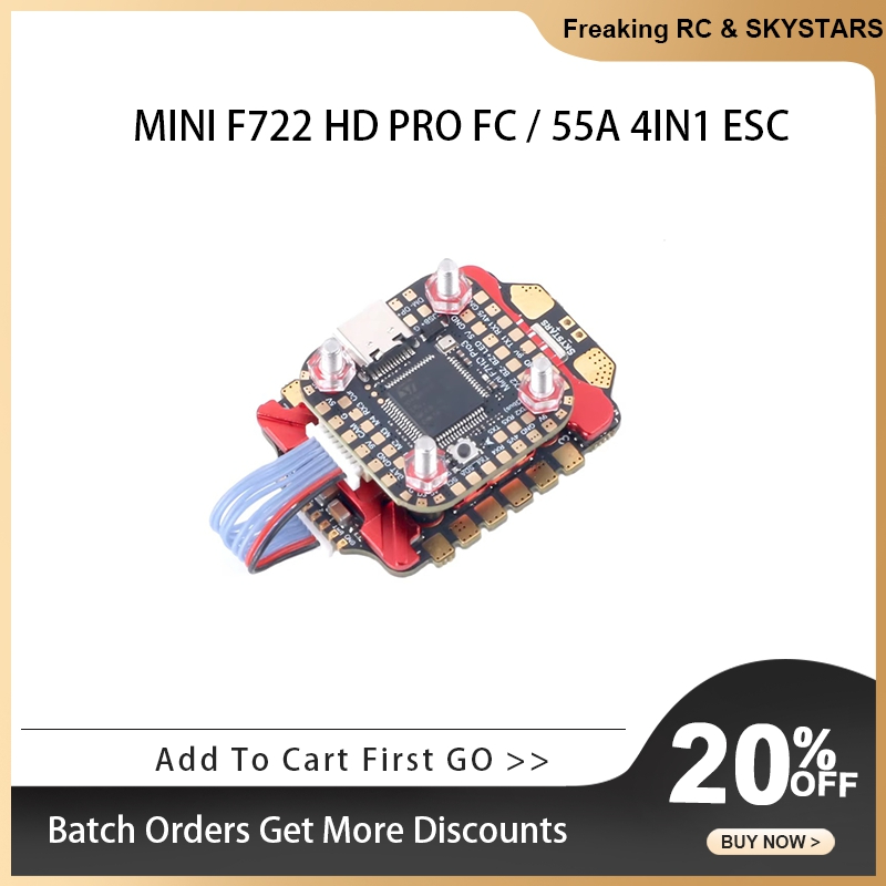 SKYSTARS 20×20 ミニスタック F722FC A - Foxeer Reaper F4 128K 65A Esc のレビューと価格